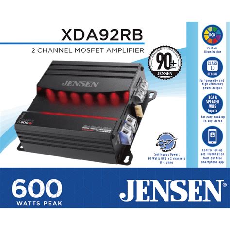 Larger gauge wire such as 10 will require a specialized grommet and a much larger hole. . Jensen 600 watt amp specs